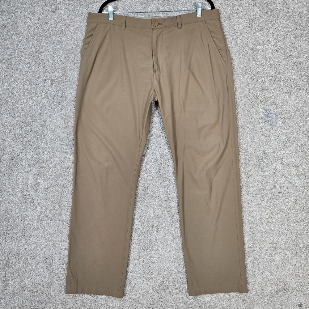Johnston & Murphy XC4 Pants Mens 36x30 tan Khaki Performance Stretch
